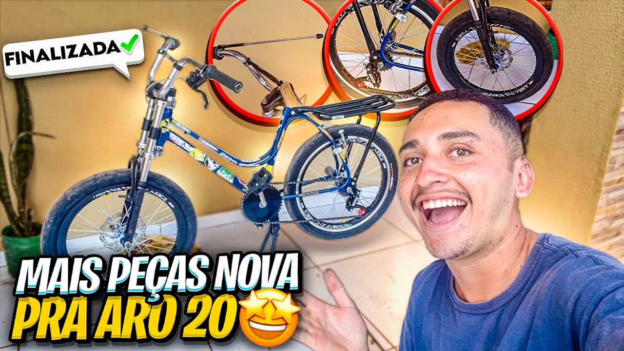 COMPREI MAIS PEÇAS NOVA PRA BIKE ARO 20🤩/VAMOS MONTA TUDO PRA FINALIZAR🙅🏻(BIKE VLOG)