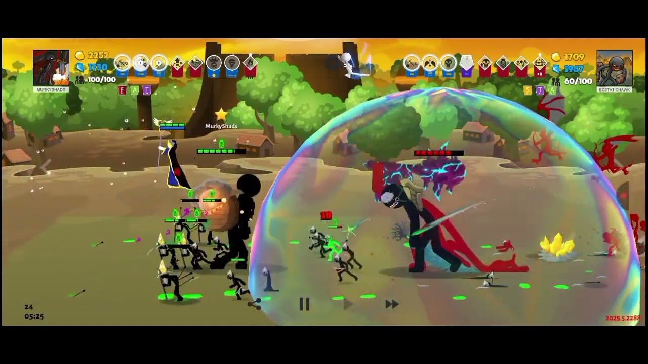 I used stick war saga death match giant lord