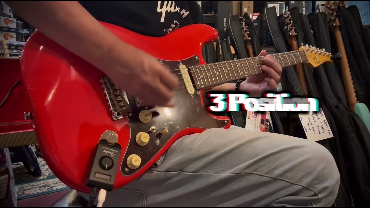 SQOE SEST1000 CUSTOM HSS LIMITED EDITION SERIES WITH TREMOLO ELECTRIC GUITAR CLASSIC RED