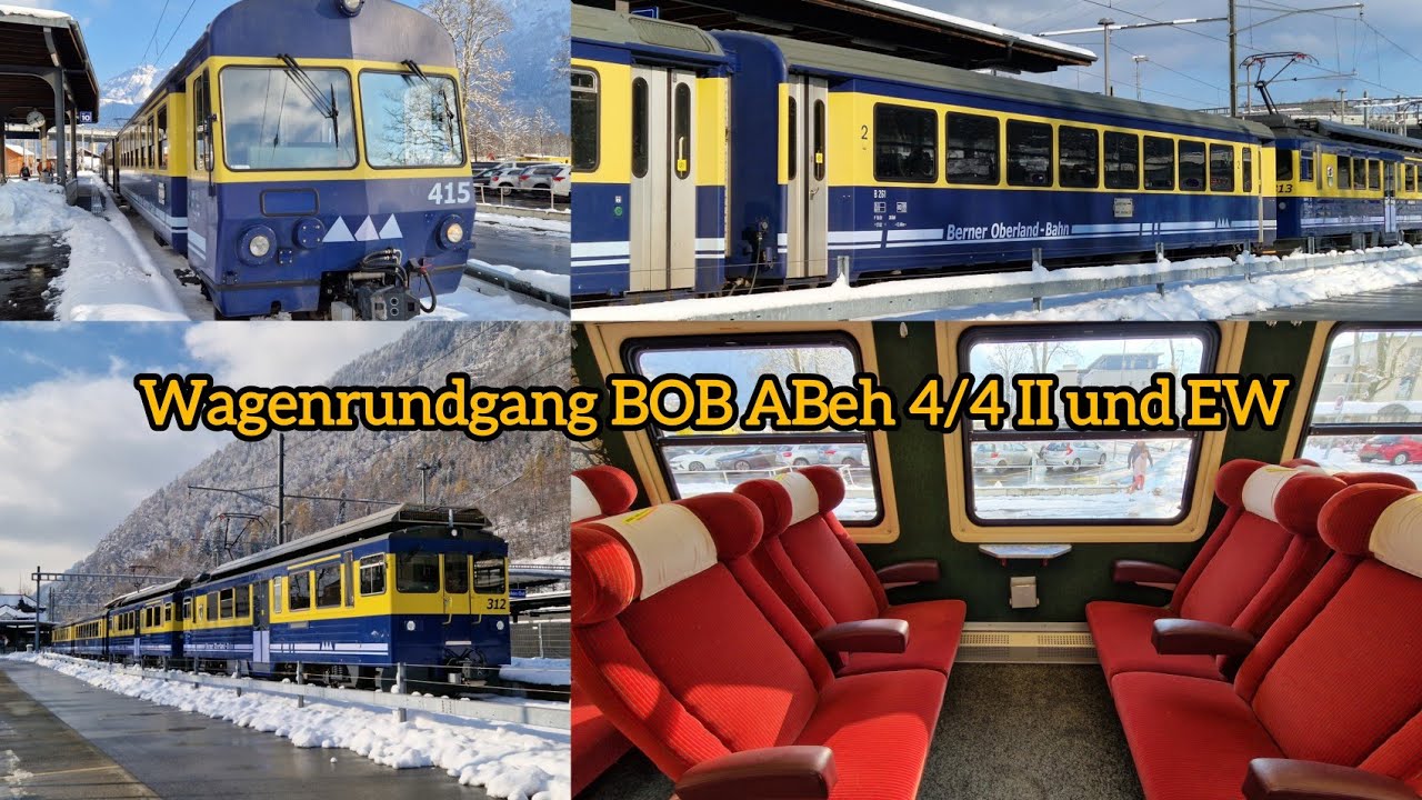 Visite et portes ABeh 4/4 II 312, 313 BOB, B 261 et ABt 415