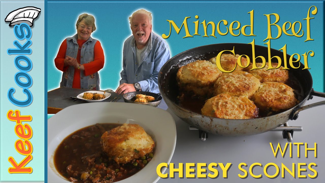 Minced Beef Cobbler with Cheesy Scones