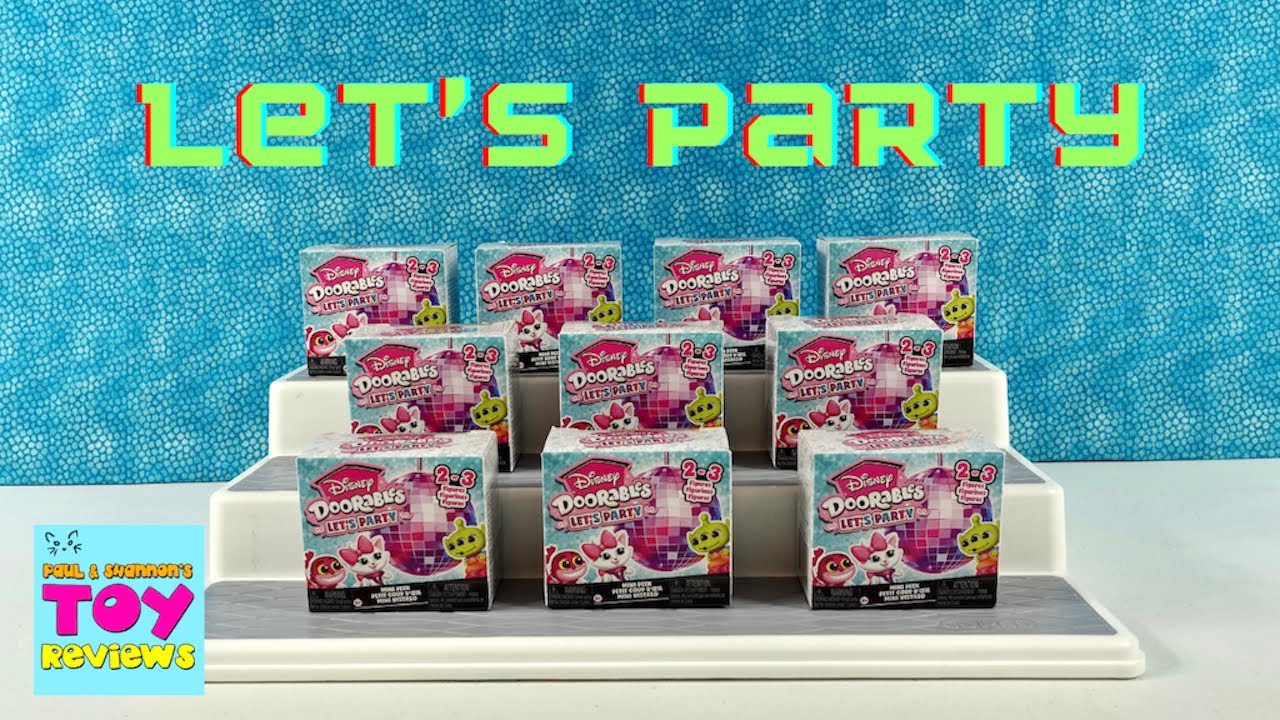 Disney Doorables Let's Party Mini Peek Collector FIgure Blind Box Unboxing