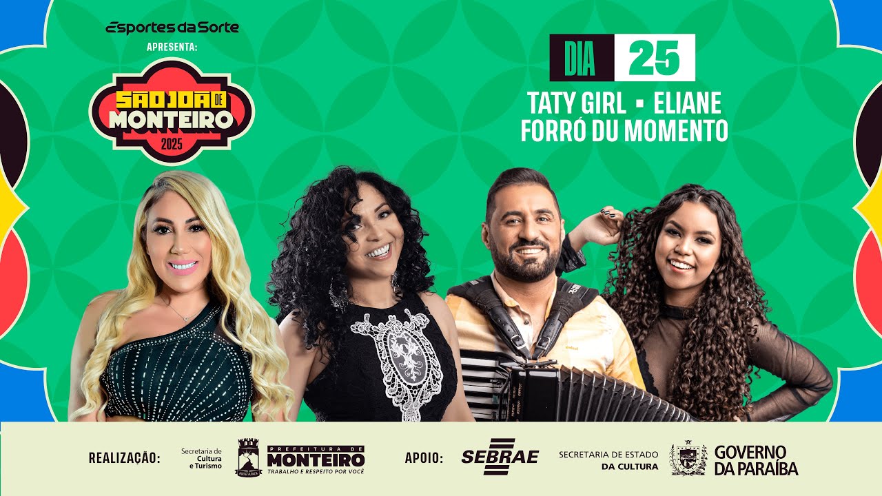 SÃO JOÃO DE MONTEIRO 2025 - TATY GIRL, ELIANE E FORRÓ DU MOMENTO (DIA 2)