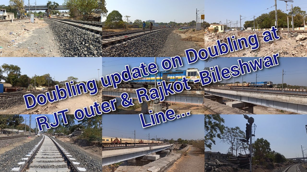 👉Live update on Doubling at RJT outer & RJT-BLWR line_CRS will be held soon_trains on bridge 🔥