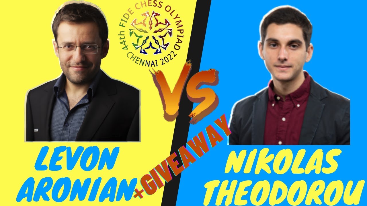 44η Σκακιστική Ολυμπιάδα | Levon Aronian vs Nikolas Theodorou | + Giveaway