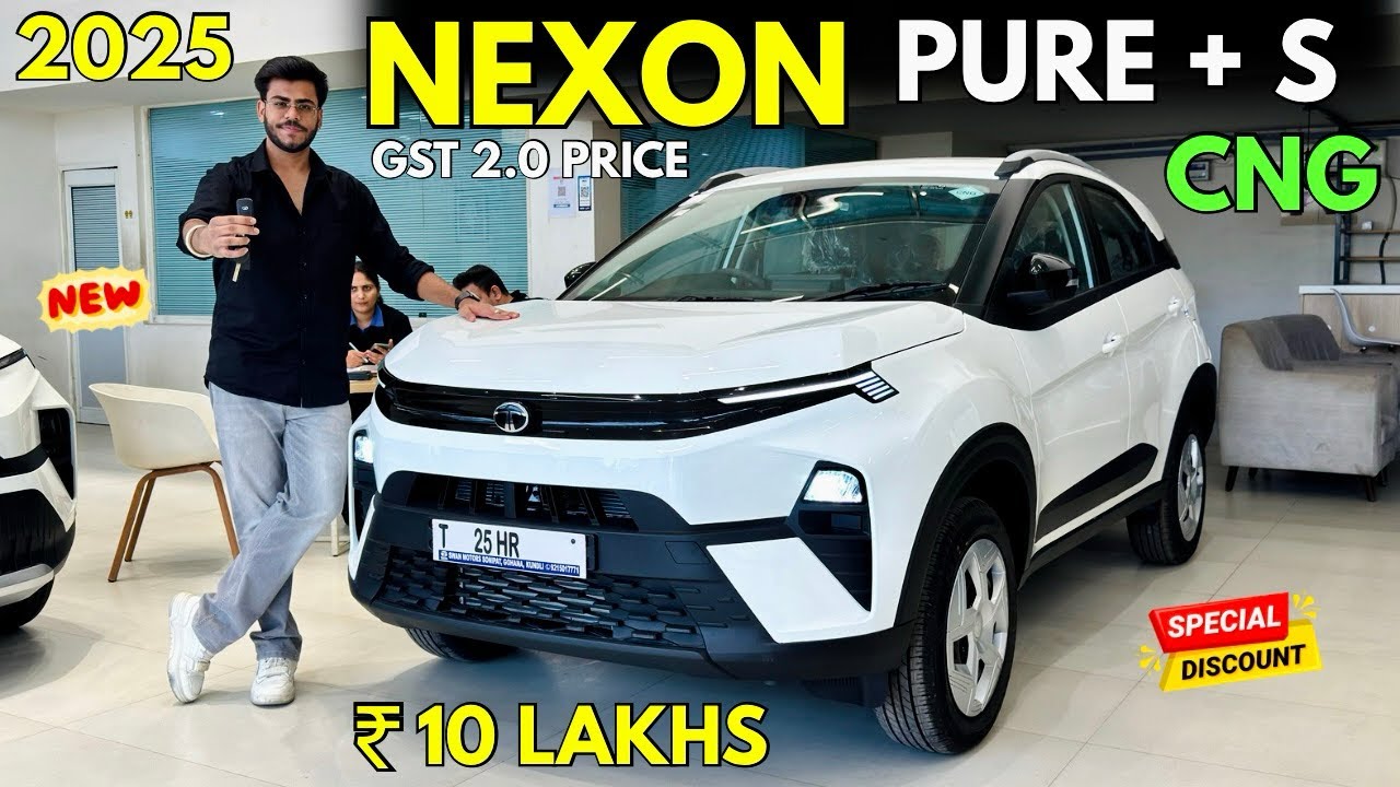 Nexon Pure plus S CNG 2025 Detailed Review ✅ Nexon Pure Plus S CNG On Road Price & Features 🔥