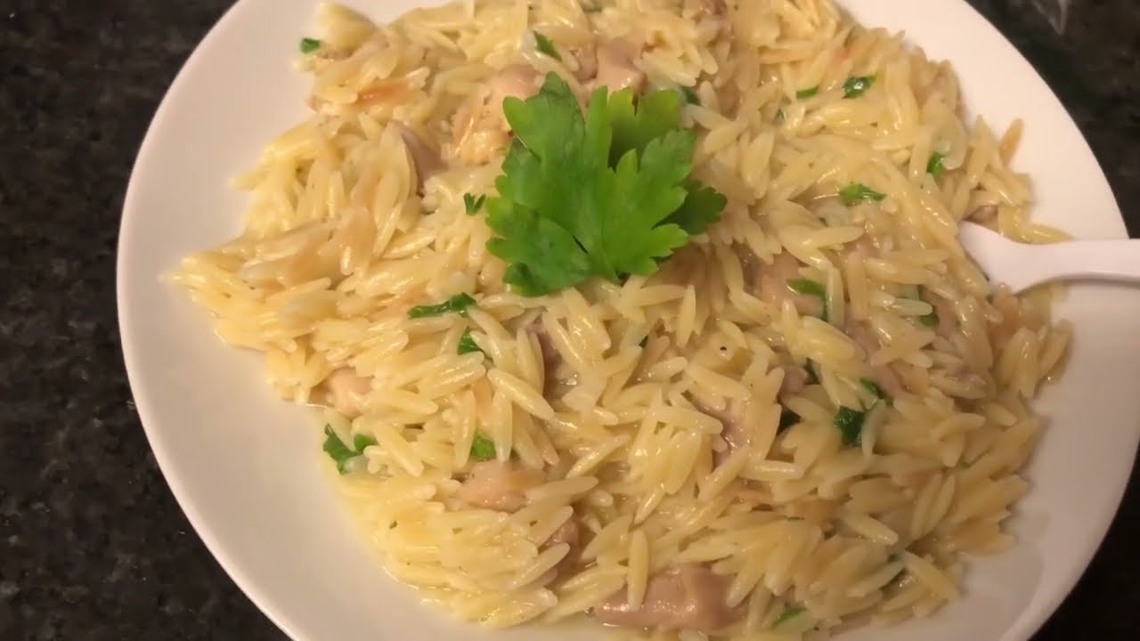 Riquísimo Orzo Cremoso con pollo.