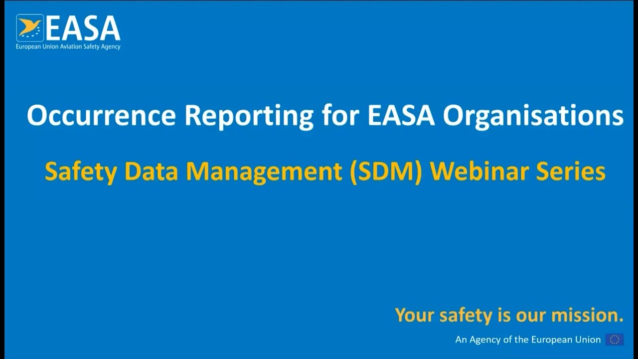 Occurrence Reporting for EASA Organisations Workshop &mdash; 6 November 2024