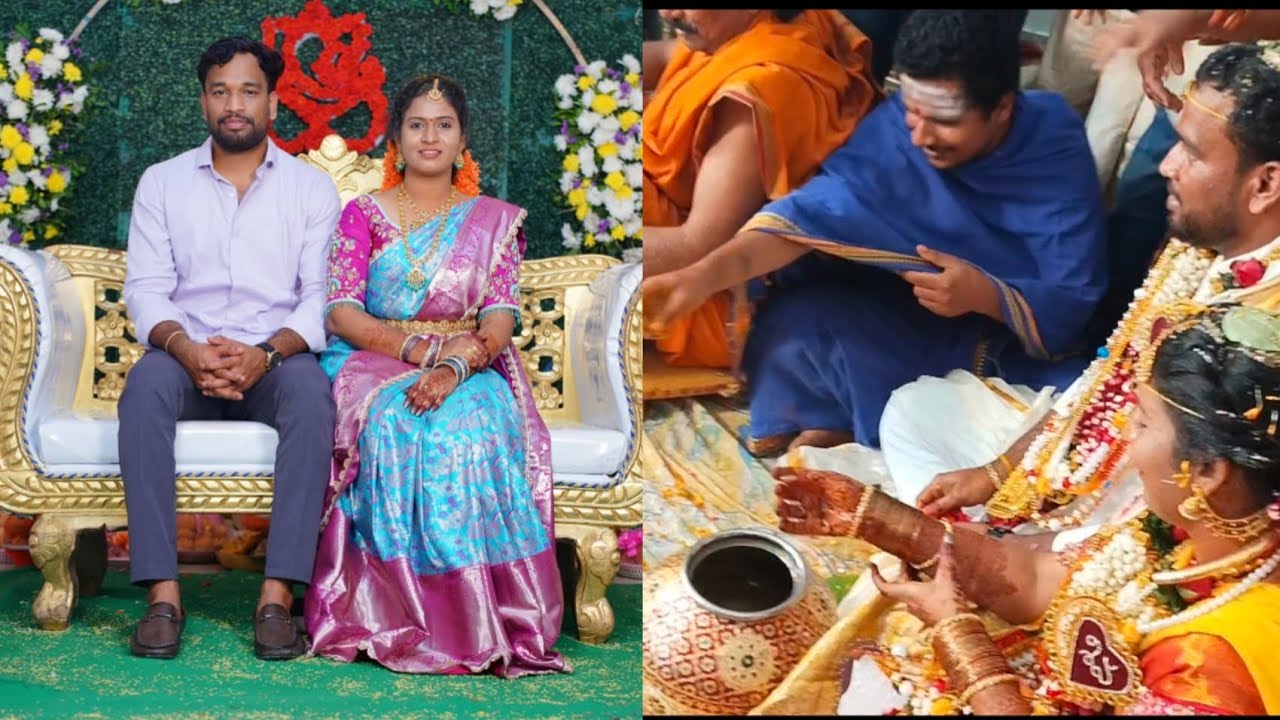 # పెళ్లి చాలా సందడి గాజరిగింది బిందె లోఉంగరాలు ఆడేటప్పుడు పాపం పెండ్లి కుమార్తె చేతికి చూడండి#