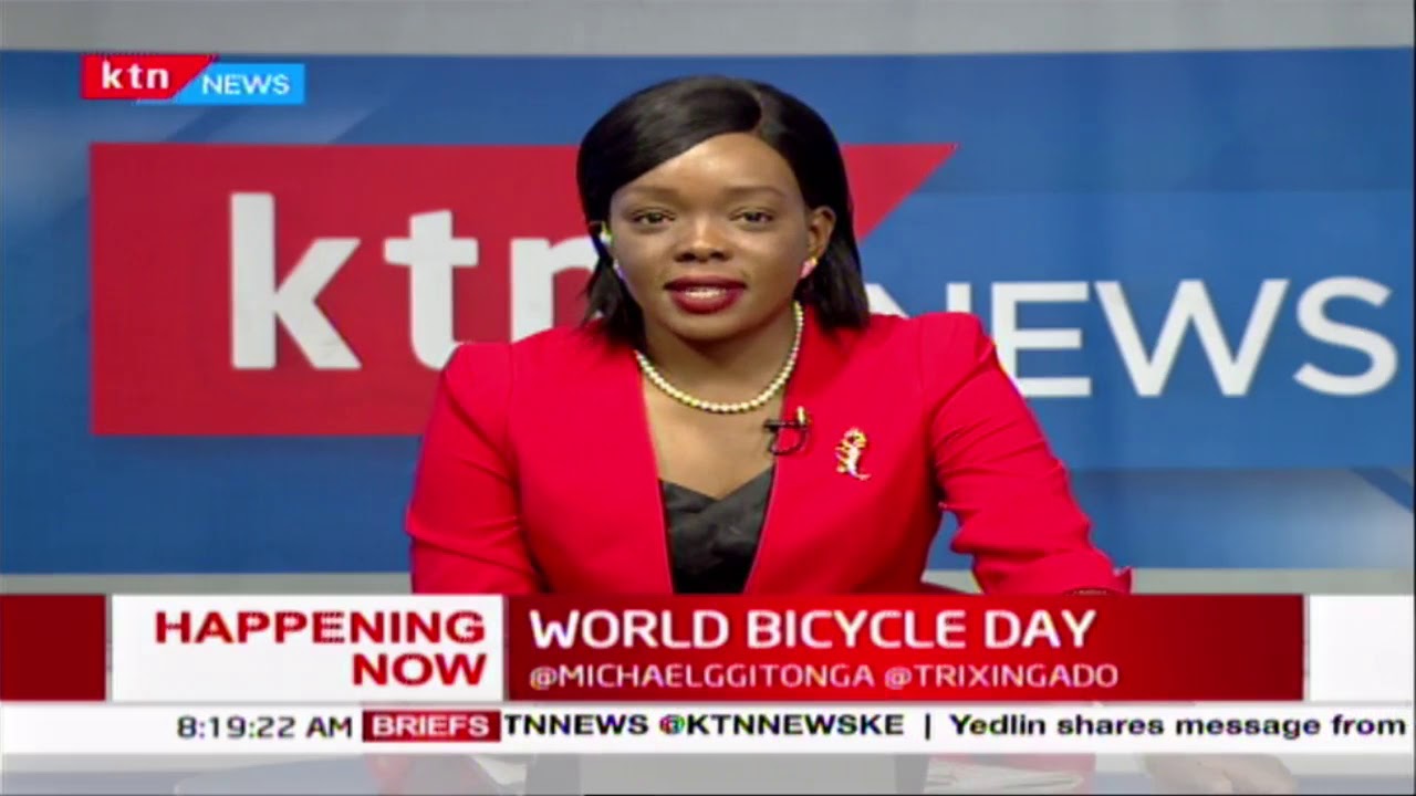 World Bicycle Day: KTN anchor Michael Gitonga cycles from Karen to CBD