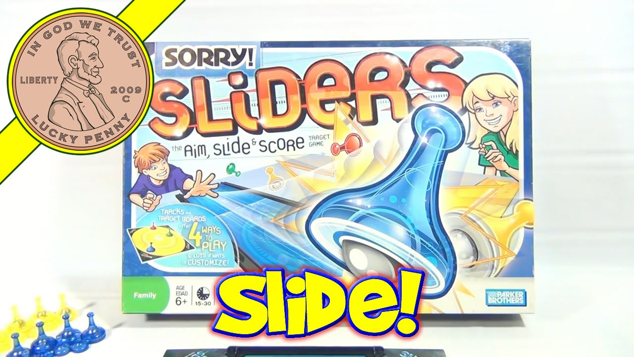 How To Play The Game Sorry Sliders - Aim, Slide & Score Target Game No. 40615, 2008 Parker Brothers
