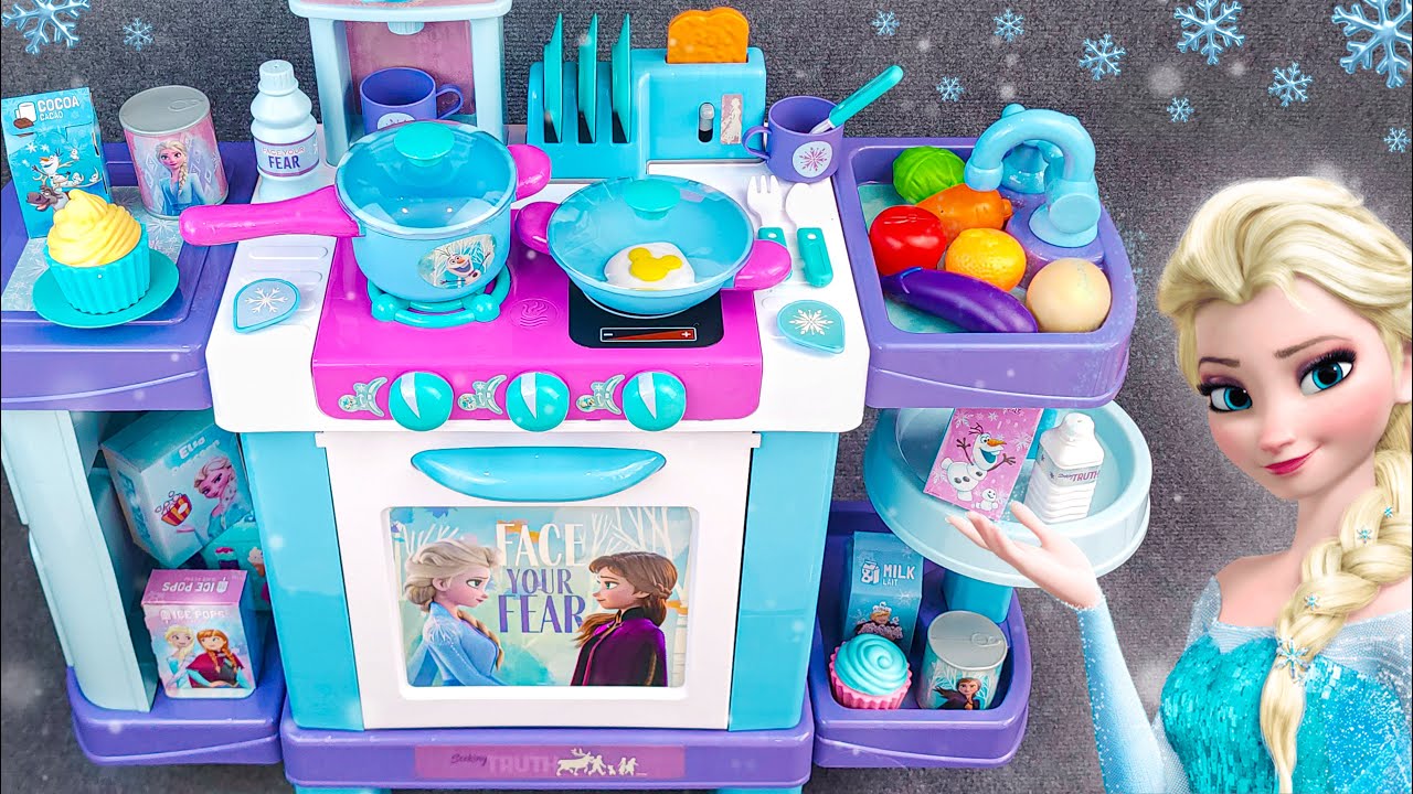 Super Cute Disney Frozen Elsa Kitchen Playset | Satisfying with Unboxing Toys Collection ASMR