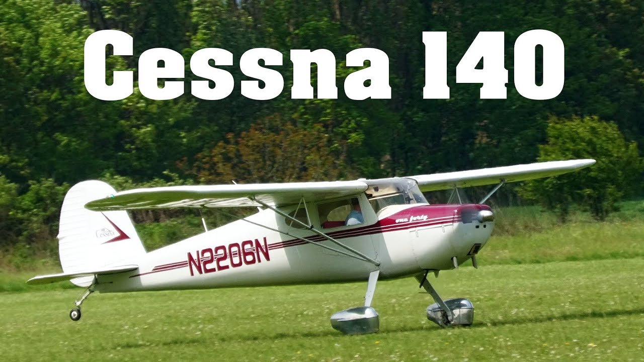 Cessna 140 take off | 4K | airport Hranice LKHN 2023