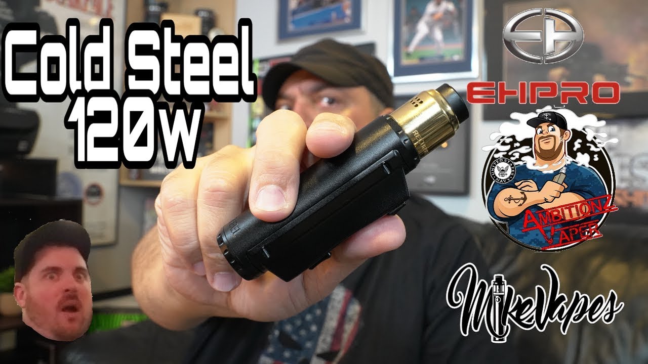 Cold Steel 120w 21700 Mod By EHPRO & Ambitionz Vaper