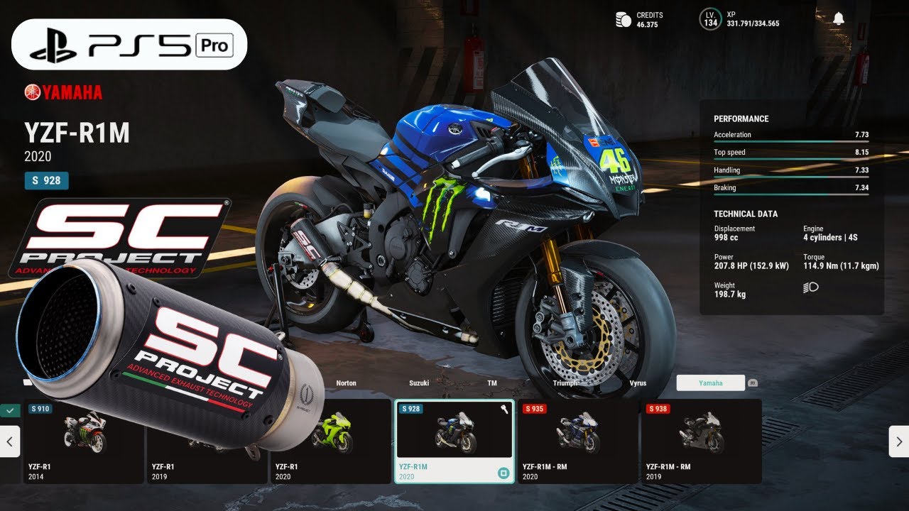 RIDE 5 | Customize Brutal Yamaha R1M Valentino Rossi VR46 Gameplay [4K PS5 Pro]