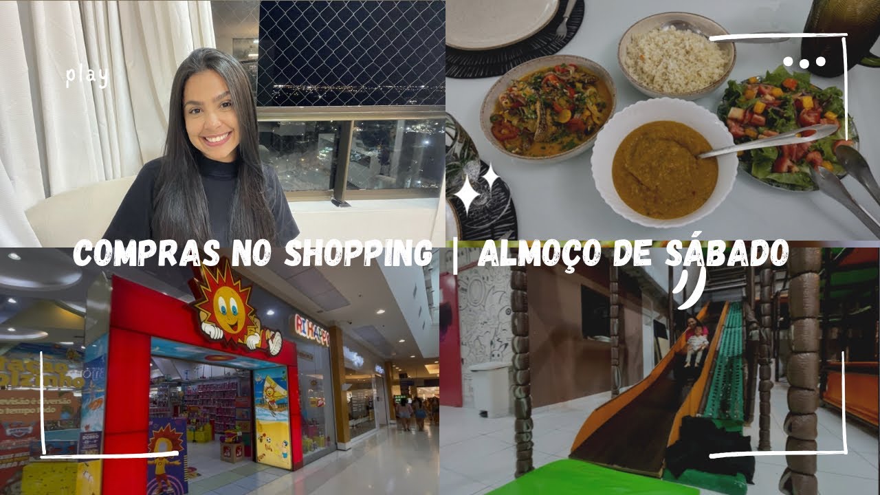 Comprinhas no shopping | fiz um peixe no coco para o almoço do sábado 