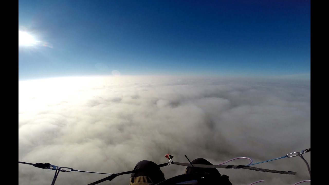 Paragliding - above the clouds 20151017