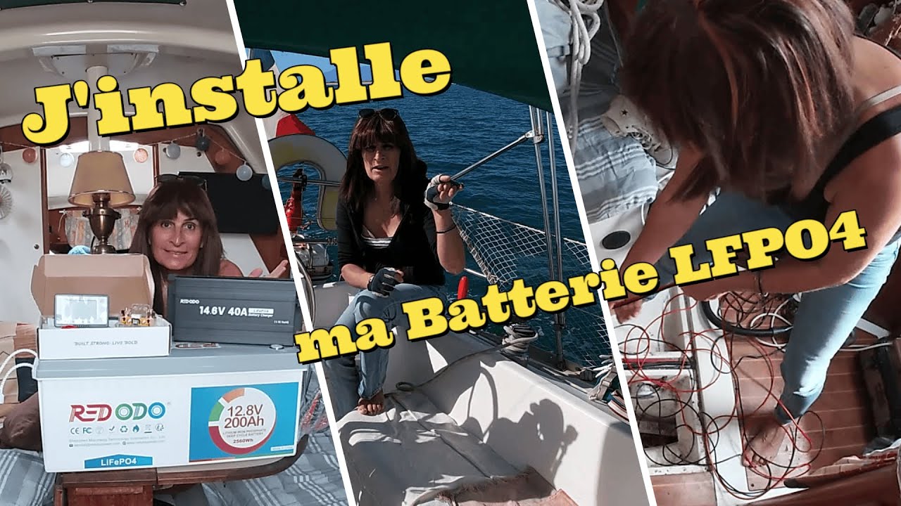 EP90: INSTALLER une batterie LITHIUM⚡️ dans  son voilier 2/2.
