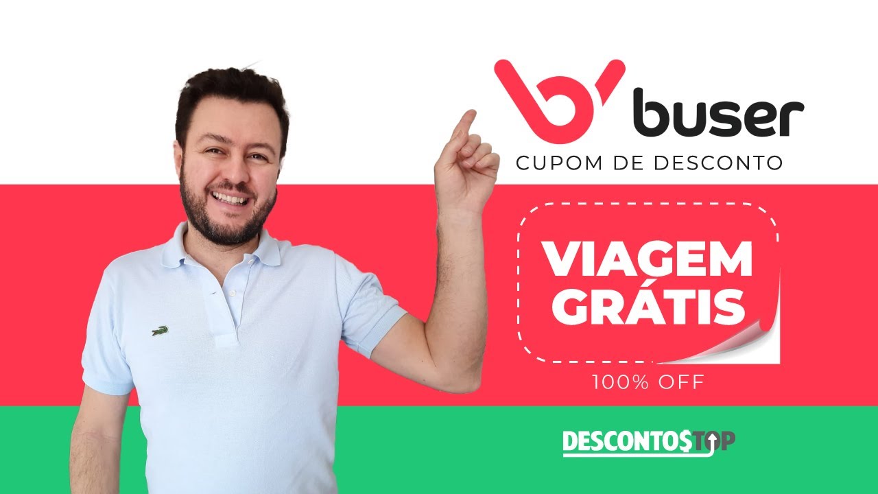 CUPOM DE DESCONTO BUSER 🚍 GANHE VIAGEM GR&Aacute;TIS DE &Ocirc;NIBUS!