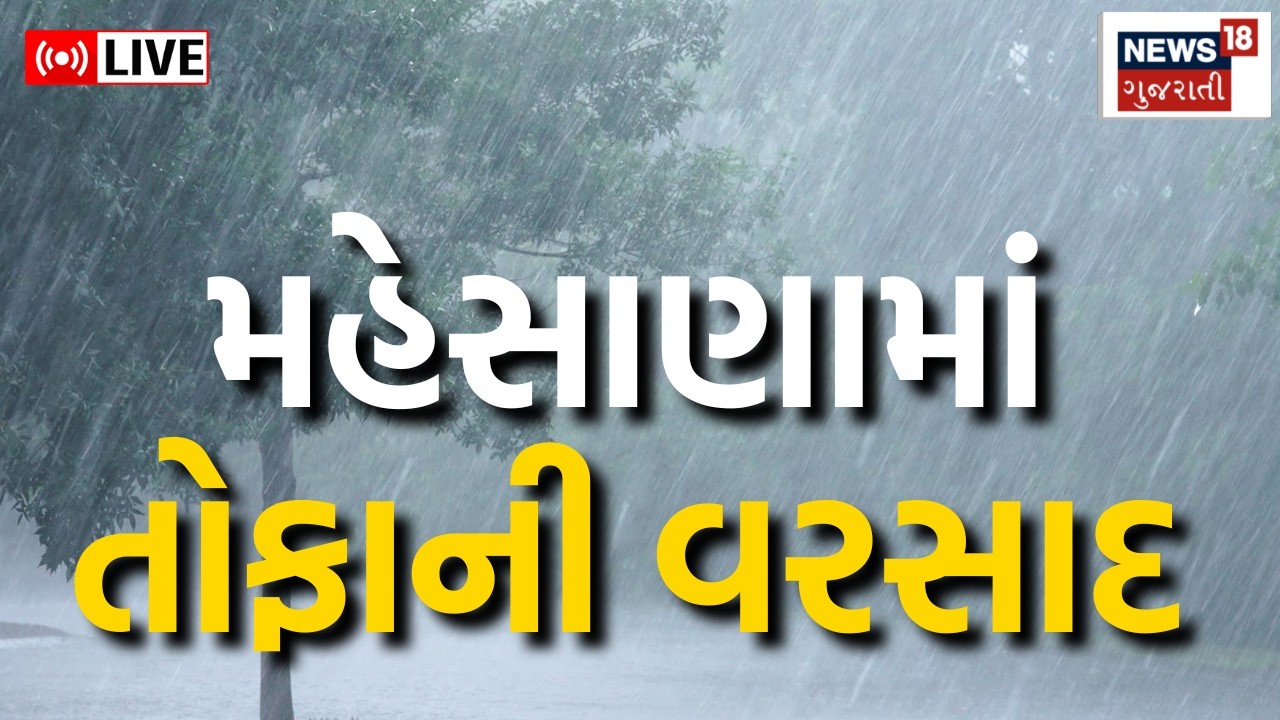 Mehsana Rain News LIVE | ઉત્તર ગુજરાત સહિત અનેક વિસ્તારમાં ધોધમાર ! | Weather Updates | Unseasonal