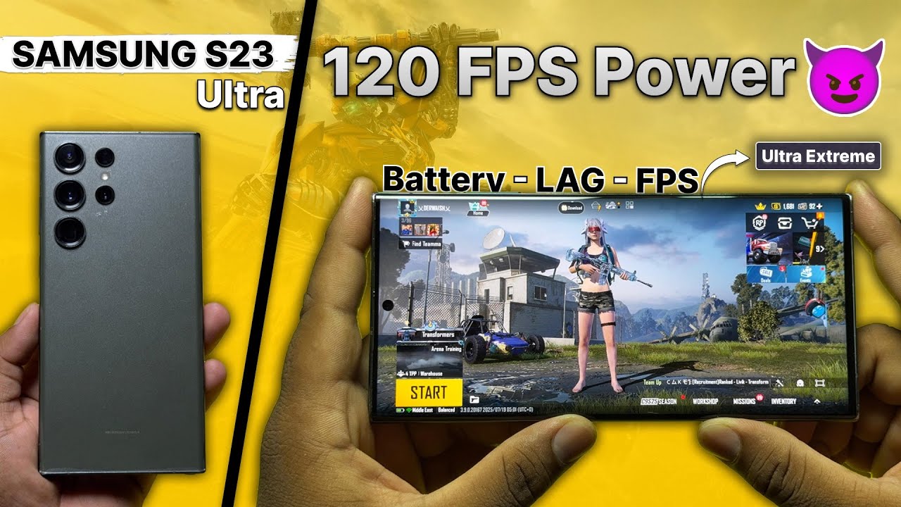 Samsung Galaxy S23 Ultra PUBG Test in 2025🔥/ Better than iPhones ?