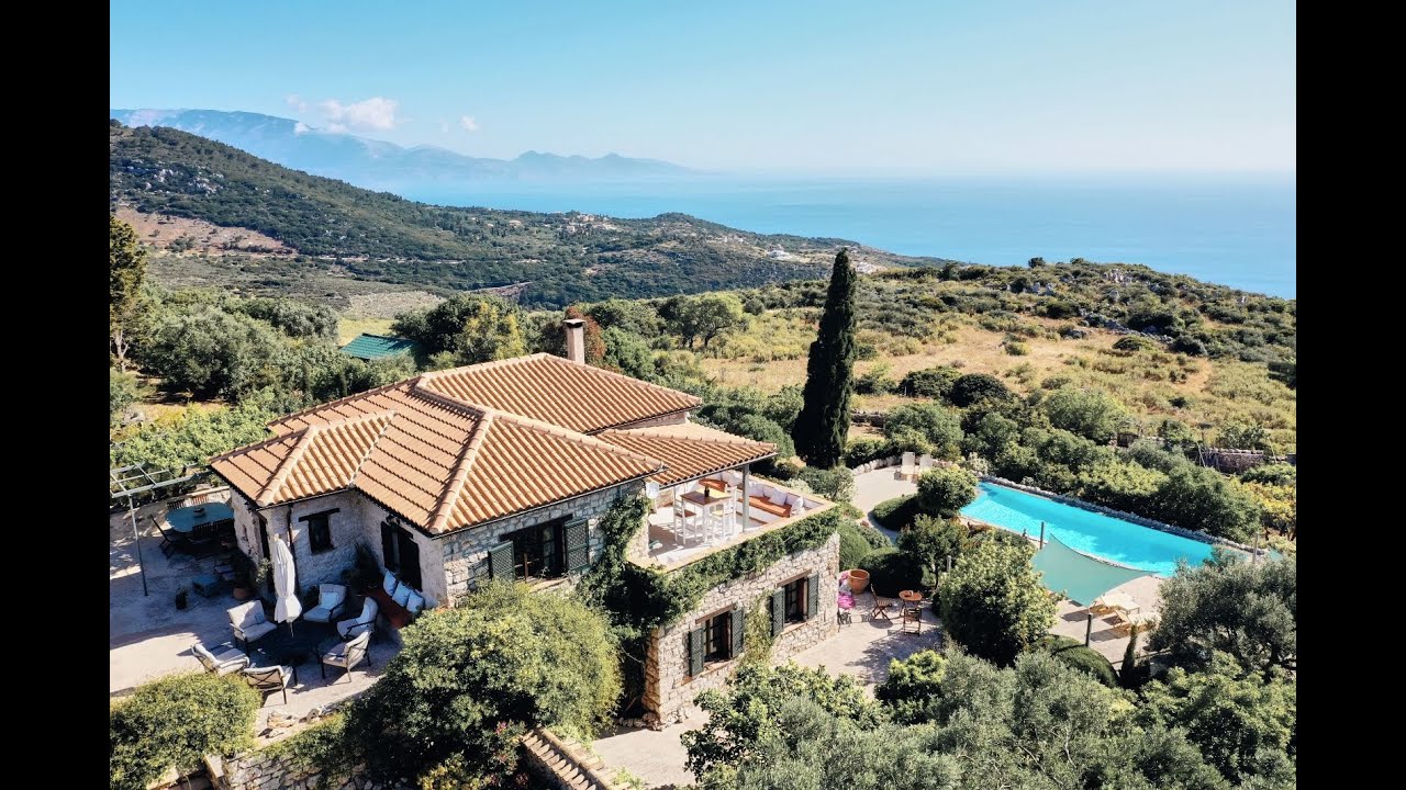 Beautiful stone sea-view villa in North Eastern Zakynthos