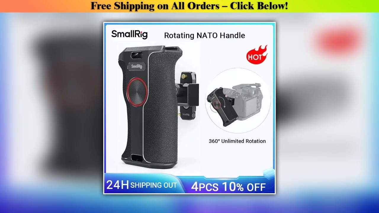 SmallRig 360-Degree Rotating Handgrip NATO Camera Left Side Handle For DLSR for Sony Camera Cage /