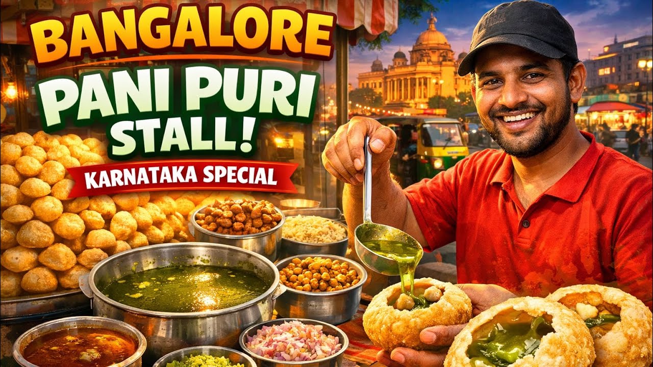 India’s Craziest Golgappa Street Food Experience 😋 