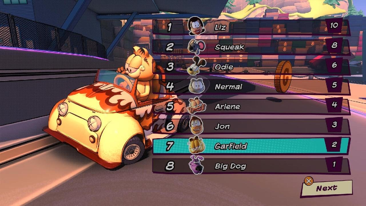 Garfield Kart 2  the difficulty is nuts