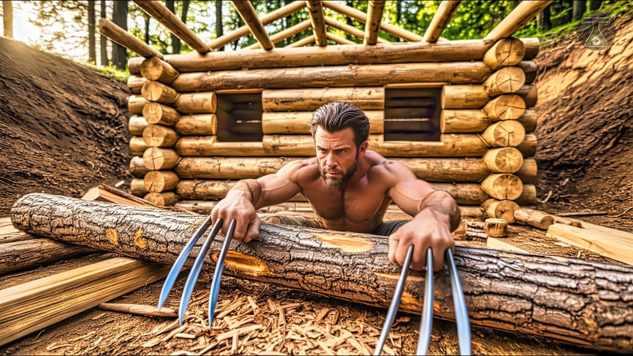 Даже ЦРУ было бы впечатлено этой скрытой подземной хижиной! (@bushcraftua1)