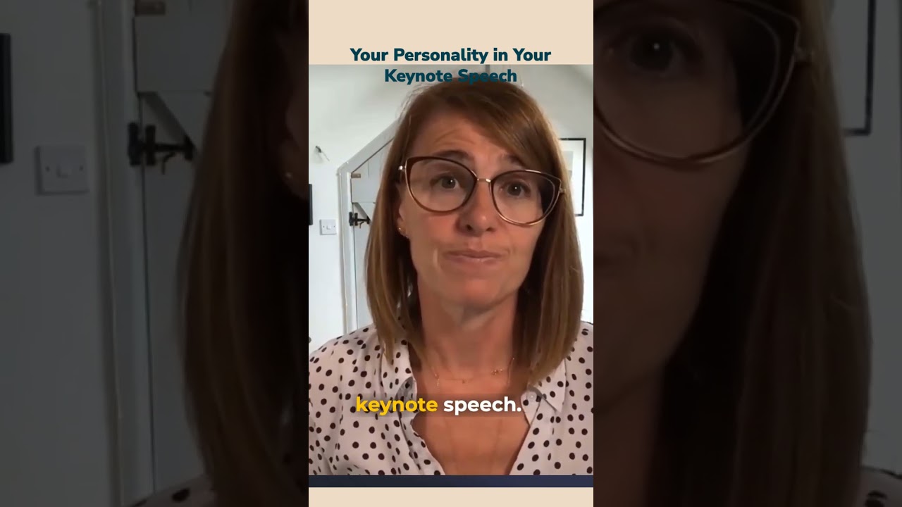 Your Personality in Your Keynote Speech