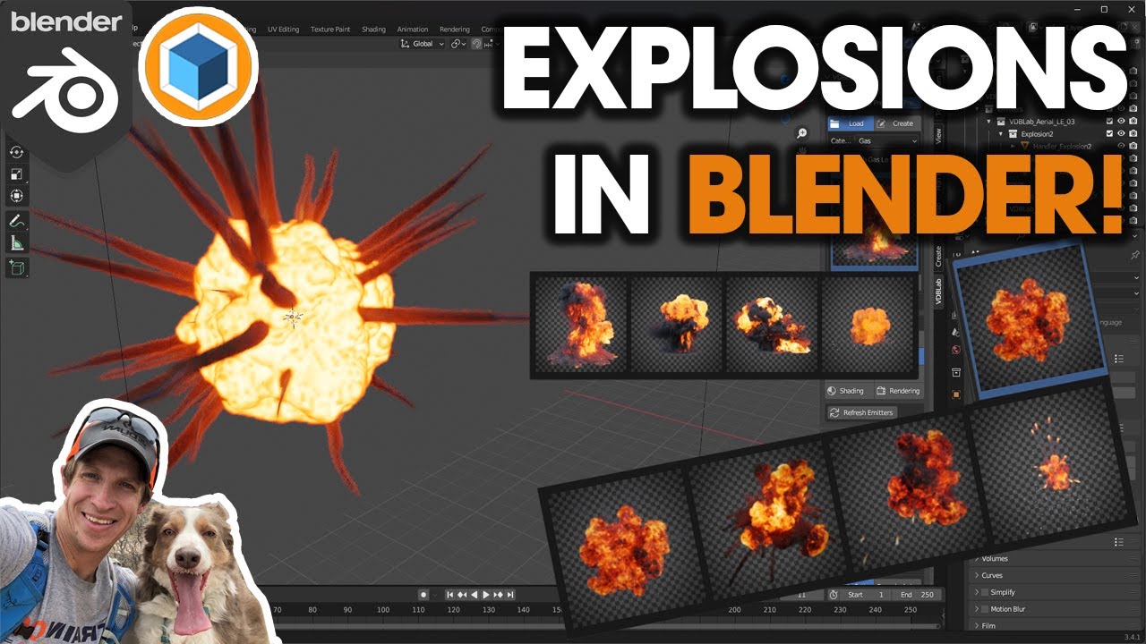 Создавайте ВЗРЫВЫ в Blender с помощью VDB Lab!