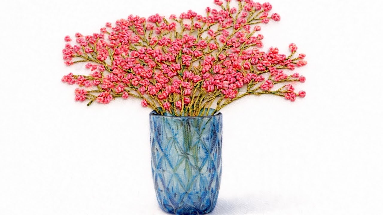 Only French Knots & Stem Stitch — A Stunning Embroidery Artwork