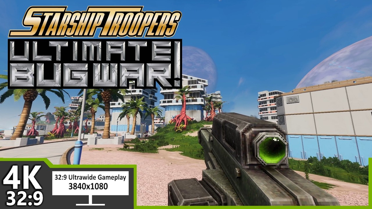 Starship Troopers: Ultimate Bug War! - Demo (4k, 32:9 Aspect Ratio)