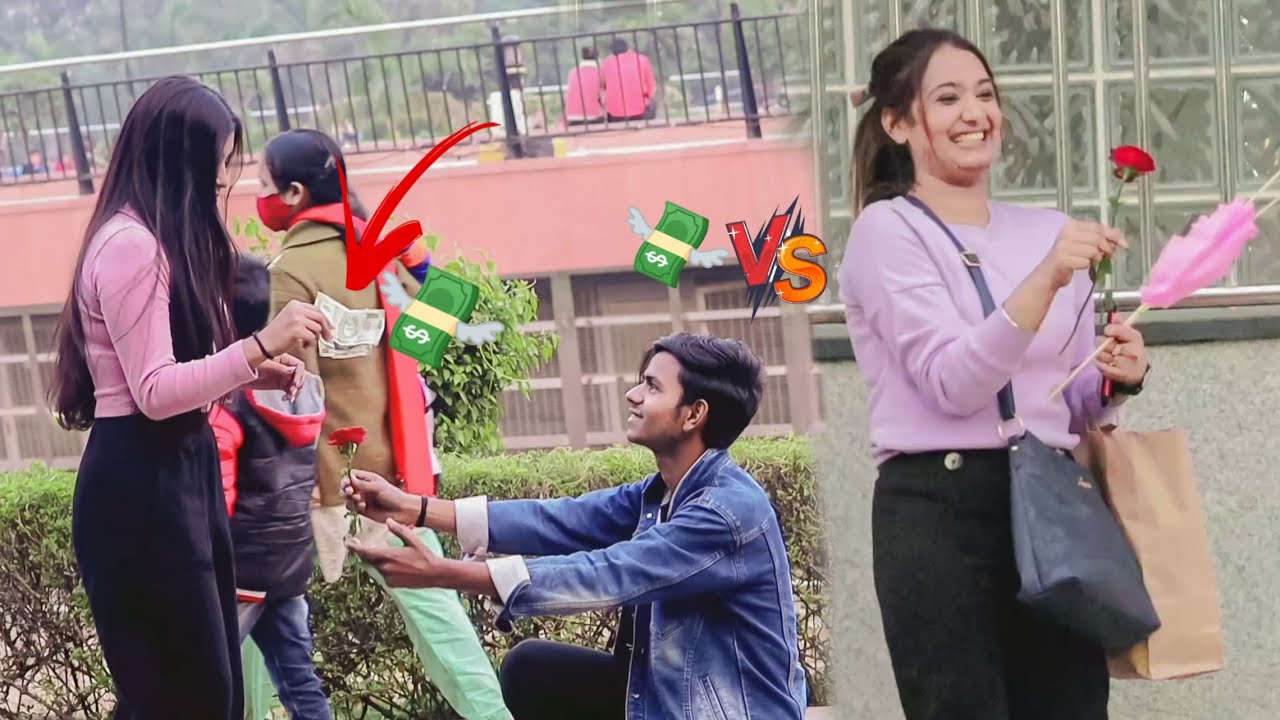 Proposing Prank 💸 Money vs Rose (OP REACTION) | PAPPU PRANKSTER