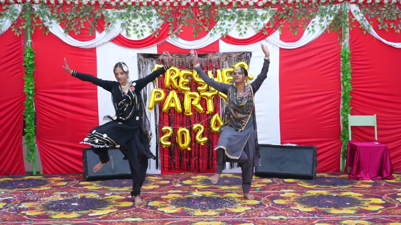 Punjabi Dance |Fresher's Party 2024 | Performance by Divya and Monica
