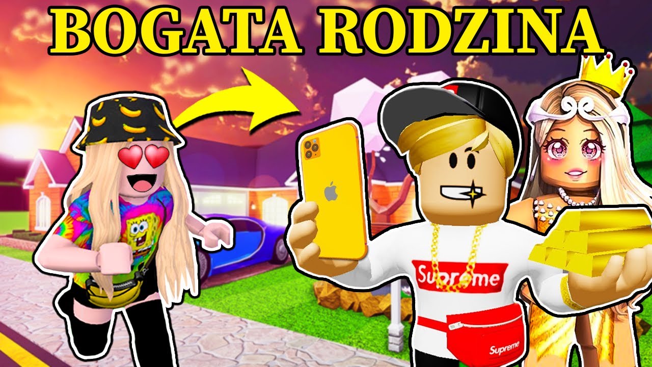 ZOSTAŁAM ADOPTOWANA PRZEZ MILIONERÓW 💰 Roblox Adoption Story 👶🏻