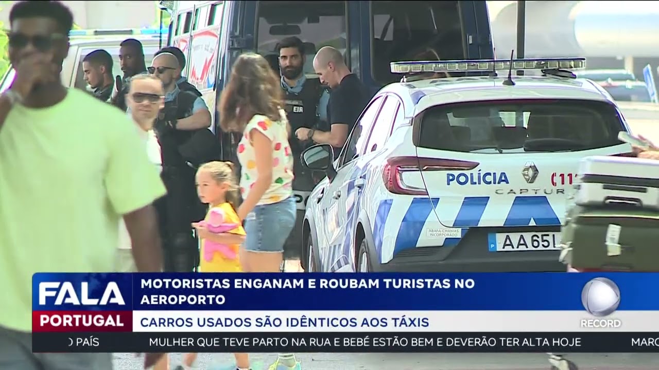 Motoristas enganam e roubam turistas no aeroporto