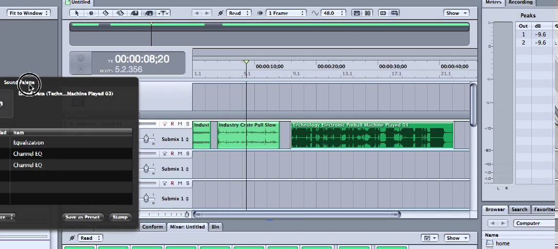 Soundtrack Pro 3 - Lift and Stamp Tool