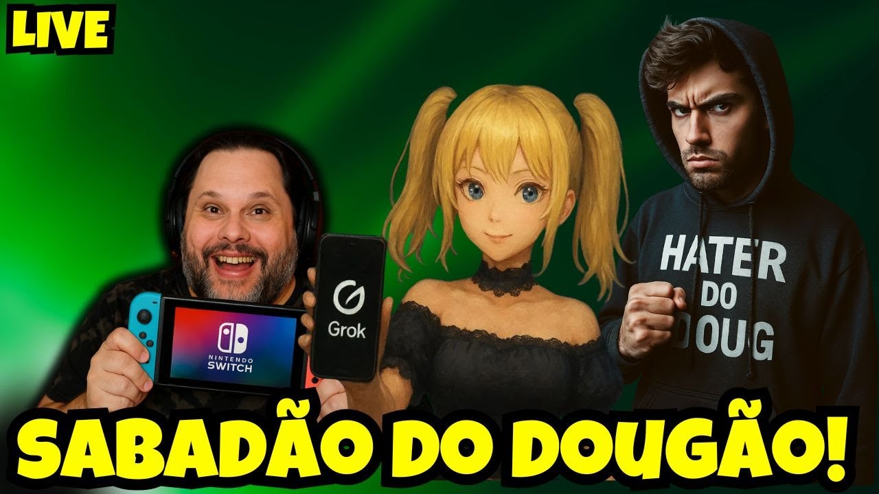 SABADÃO DO DOUGÃO - REAGINDO A VIDEOS + BATENDO PAPO COM A GALERA + JOGANDO VIDEO GAME!