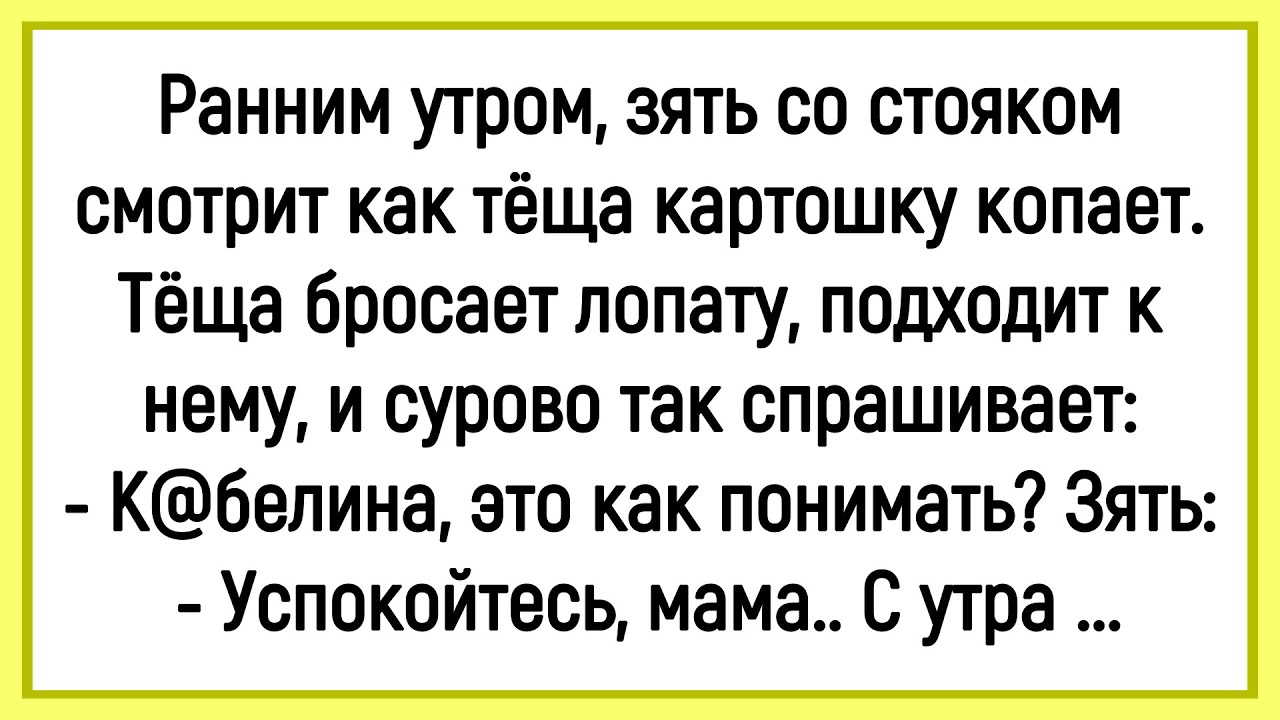 💎Как Зять Со Стояком На Тёщу Смотрел! Сборник Новых Смешных Анекдотов! Юмор! Настроение!