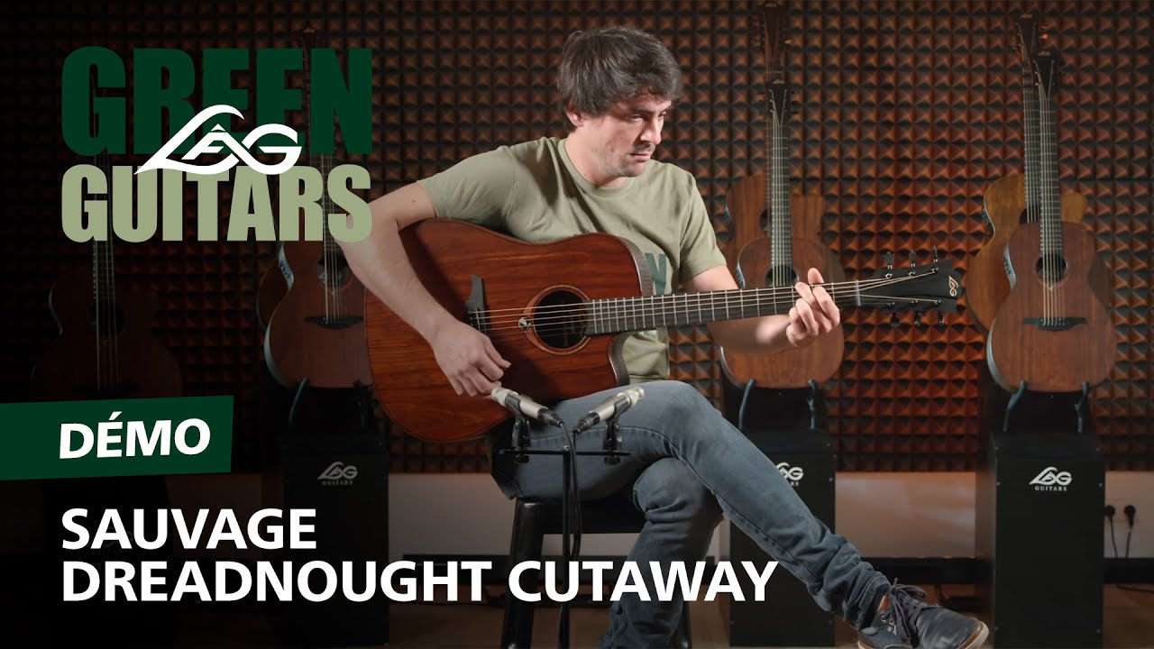Lâg Green Guitars Sauvage Dreadnought Cutaway
