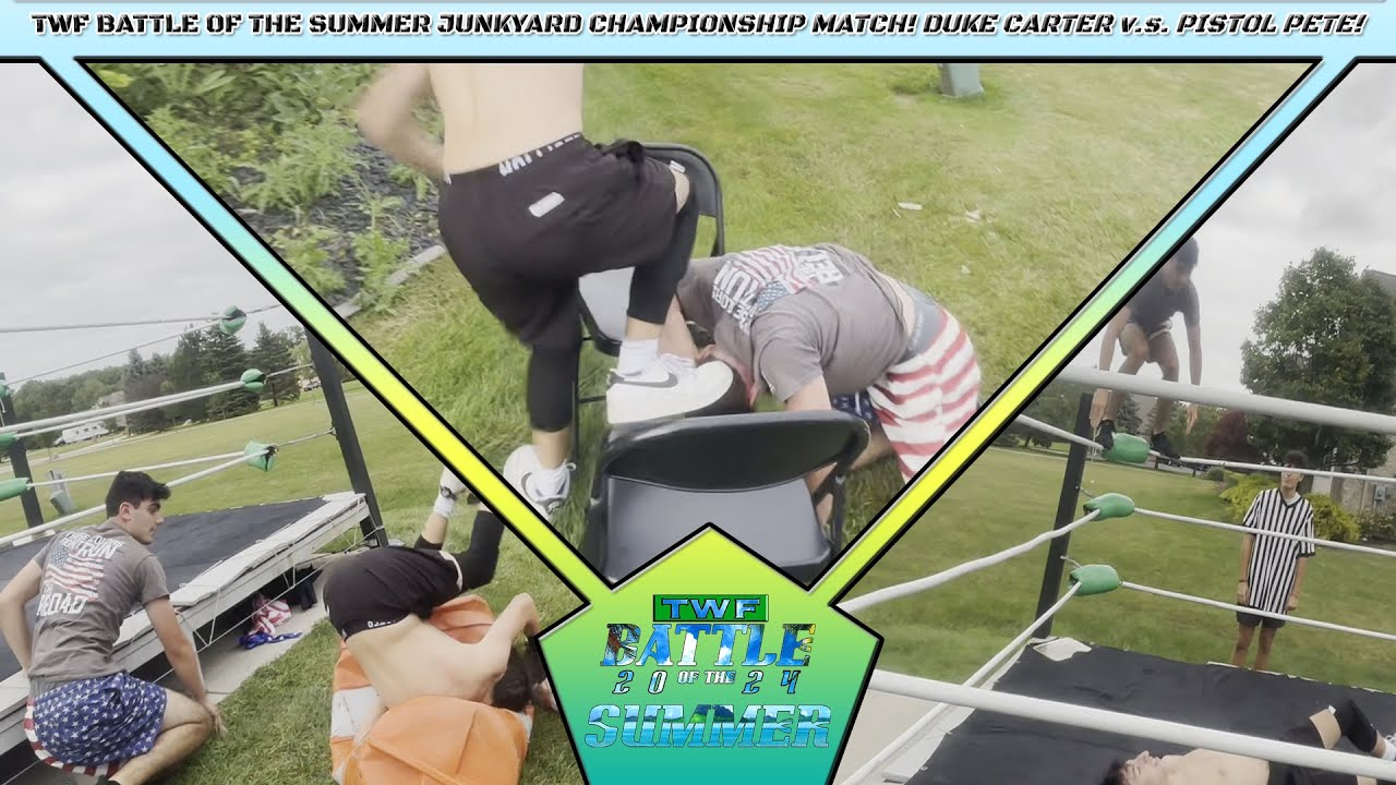 DUKE CARTER v.s. PISTOL PETE! TWF JUNKYARD CHAMPIONSHIP MATCH! TWF BOTS CONTINUES! (TWF PBE #15)