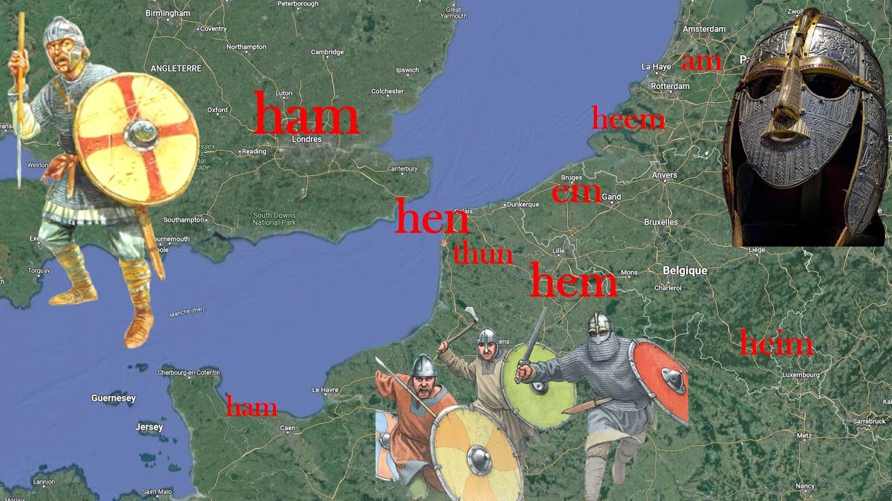 Hameaux et lieux-dits saxons et francs du Nord Pas de Calais (-hem, -hen, -thun)