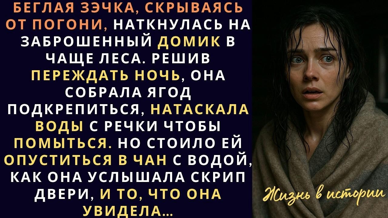 Беглянка, скрываясь от погони, наткнулась на заброшенный домик в чаще леса  Решив переждать ноч