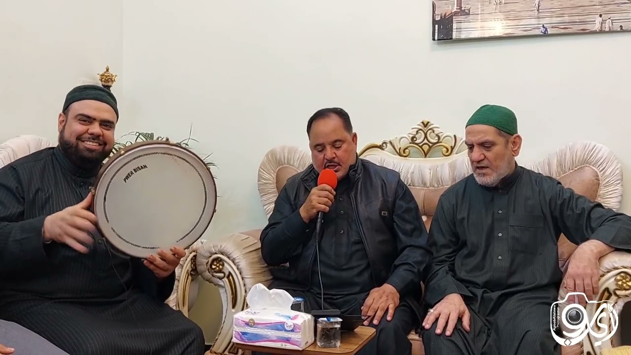 جلسة إنشاد في منزل الشيخ صلاح الدين العلاو
