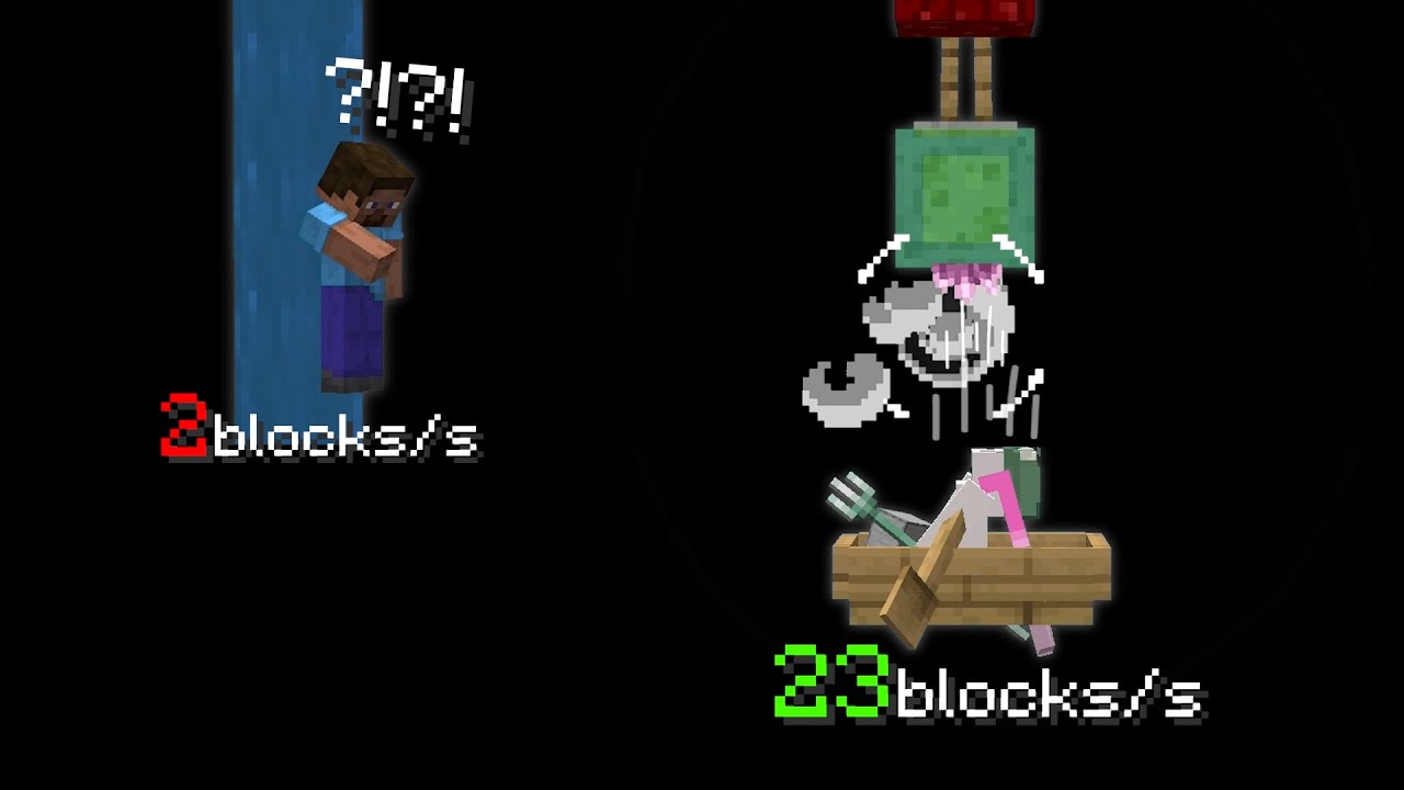 FASTEST way to BUILD DOWN in Minecraft