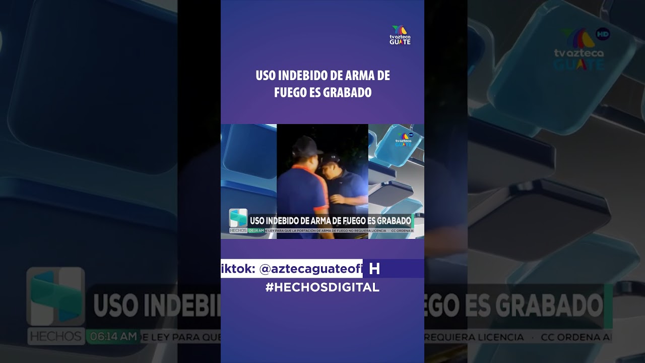#Nacional | Uso indebido de arma de fuego es grabado. #HechosAm