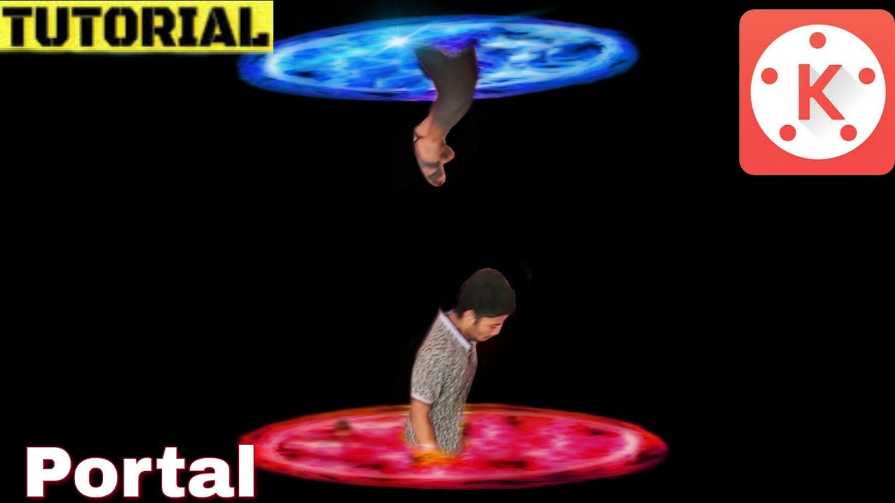 Portal effect with video editing app  kine master - video editing help