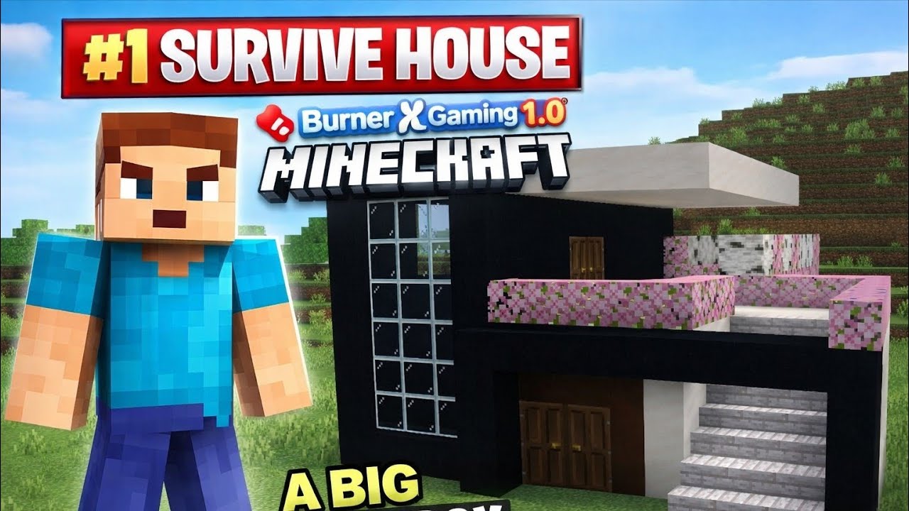 MINCRAFT: #1MODERN SURVIVAL HOUSE 🏠 | BEST CREATIVE HOUSE | #shortvideos #VIRAL #GAMING #COOLVIDEO 